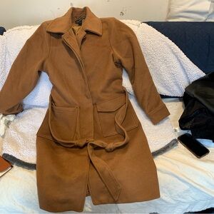 Women's Brown Wool Coat